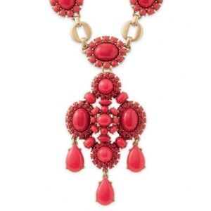 Stella & Dot Sardinia Vibrant Red Statement Necklace